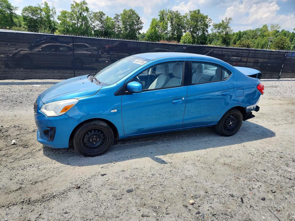2017 Mitsubishi Mirage VIN ML32F3FJ7HHF14763 COPART salvage auction — REAR END, Ga - Cert Of Title-Salvage (P), sold $800 on 2026-07-08 (photo 1)