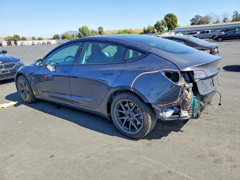 2022 Tesla Model 3 VIN 5YJ3E1EB9NF208109 COPART salvage auction — REAR END, Ca - Salvage Certificate, sold $10,100 on 2026-07-27 (photo 2)