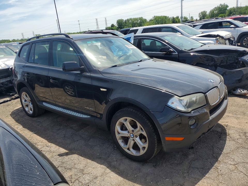 2009 BMW X3 VIN WBXPC93489WJ28220 COPART salvage auction — UNDERCARRIAGE, MI - CERTIFICATE OF TITLE, sold $625 on 2026-07-17 (photo 4)