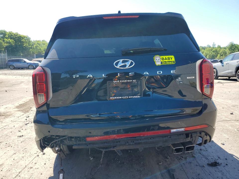 2025 Hyundai VIN KM8R2DGE9SU850971 COPART salvage auction — REAR END, Pa - Certificate Of Salvage, sold $12,800 on 2026-07-15 (photo 6)