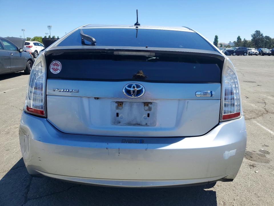 2013 Toyota Prius plug-in VIN JTDKN3DP6D3031776 COPART salvage auction — FRONT END, Ca - Salvage Certificate, sold $4,600 on 2026-07-10 (photo 6)