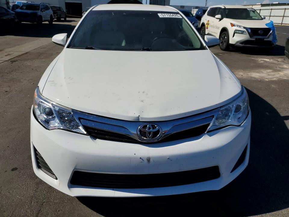 2012 Toyota Camry VIN 4T1BF1FK9CU576037 COPART salvage auction — SIDE, Ca - Salvage Certificate, sold $3,300 on 2026-07-02 (photo 5)