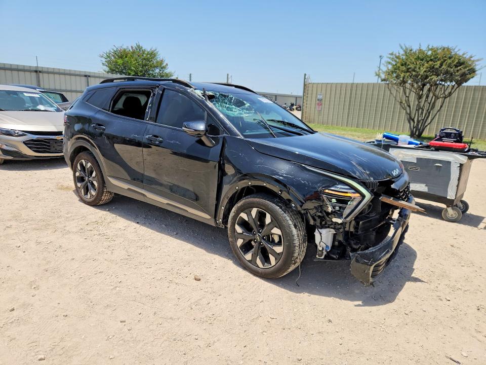 2024 Kia Sportage VIN 5XYK6CDF5RG151981 COPART salvage auction — FRONT END, Tx - Salvage Vehicle Title, sold $6,200 on 2026-07-09 (photo 4)