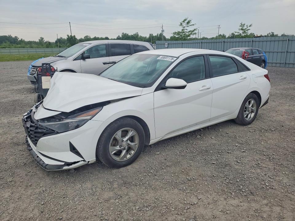 2022 Hyundai Elantra VIN KMHLM4AG0NU309287 COPART salvage auction — FRONT END, On - Permit Salvage, sold $3,450 on 2026-07-14 (photo 1)