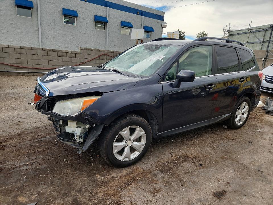 2014 Subaru Forester VIN JF2SJAJC5EH525845 COPART salvage auction — FRONT END, Nm - Cert Of Title-Salvage, sold $450 on 2026-07-09 (photo 1)