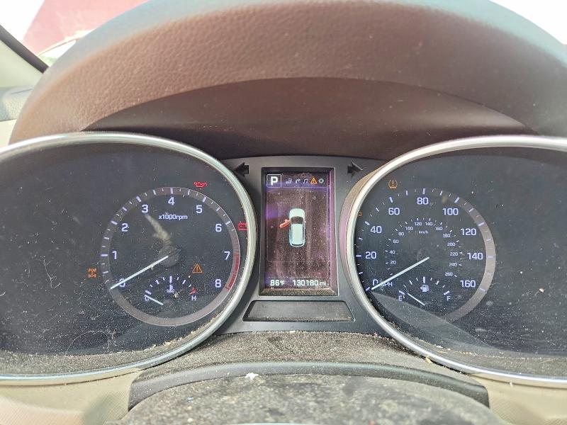 2017 Hyundai Santa fe VIN KM8SRDHFXHU220034 COPART salvage auction — FRONT END, Fl - Certificate Of Title (P), sold $4,700 on 2026-07-09 (photo 9)