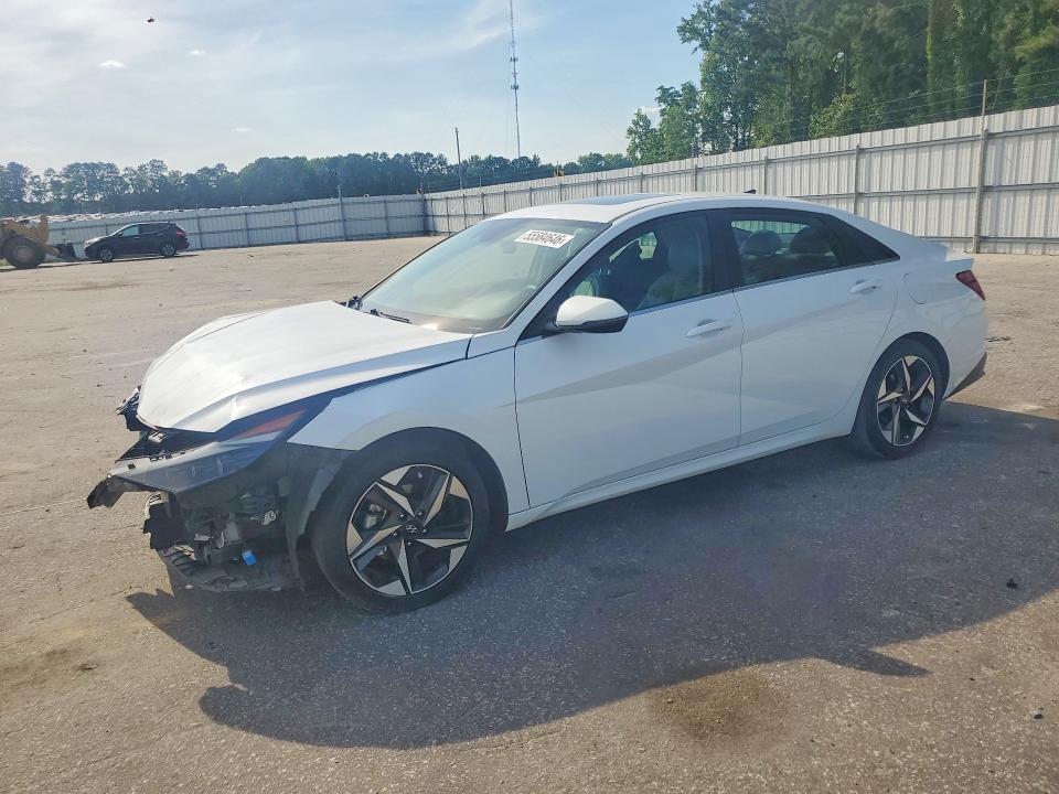 2022 Hyundai Elantra VIN 5NPLP4AG4NH055749 COPART salvage auction — FRONT END, Nc - Salvage Certificate Of Title, sold $5,100 on 2026-07-16 (photo 1)