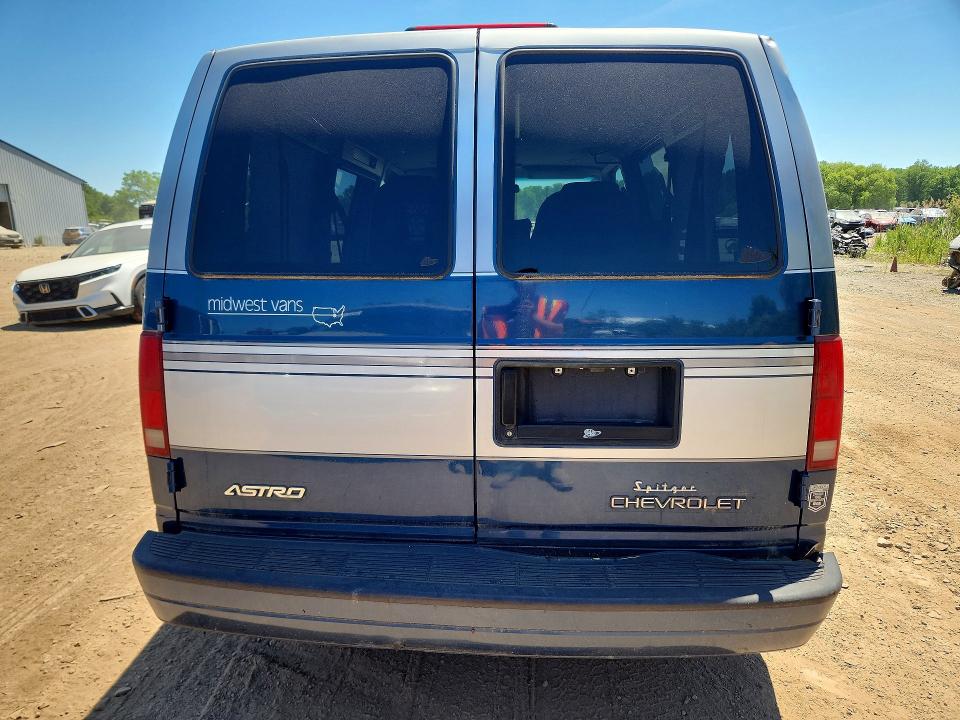 2002 Chevrolet Astro VIN 1GBDM19X12B156104 COPART salvage auction — HAIL, Oh - Cert Of Title-Salvage, sold $375 on 2026-07-09 (photo 6)