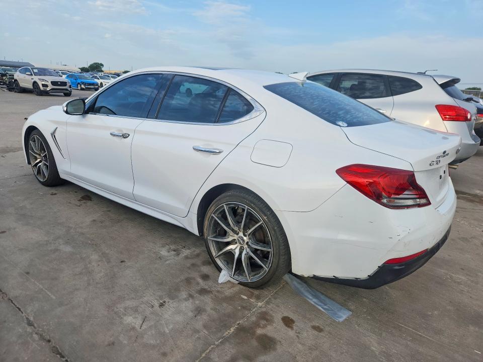 2019 Genesis G70 VIN KMTG44LAXKU022468 COPART salvage auction — REAR END, Tx - Cert Of Title-Rebuilt Salvage (P), sold $4,300 on 2026-07-02 (photo 2)