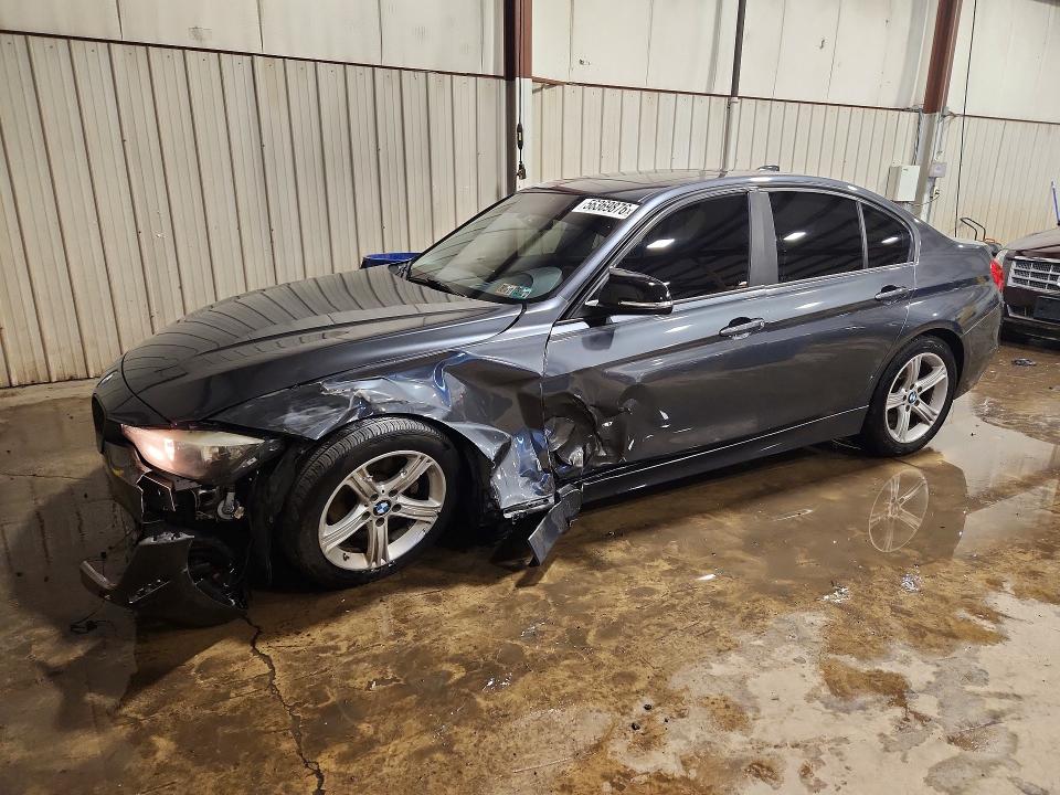 2015 BMW 3er VIN WBA3B5G58FNS20582 COPART salvage auction — FRONT END, Pa - Certificate Of Salvage, sold $1,400 on 2026-08-07 (photo 1)