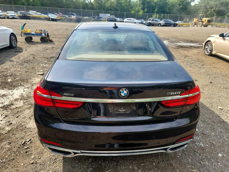 2017 BMW 7er VIN WBA7F2C54HG422224 COPART salvage auction — SIDE, Md - Cert Of Salvage > 75% Damage, sold $10,100 on 2026-07-31 (photo 6)