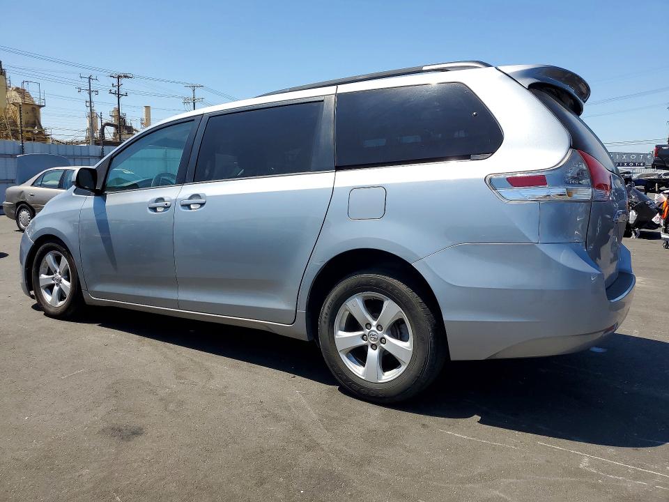 2014 Toyota Sienna VIN 5TDKK3DC3ES519508 COPART salvage auction — FRONT END, Ca - Salvage Certificate, sold $1,600 on 2026-07-08 (photo 2)