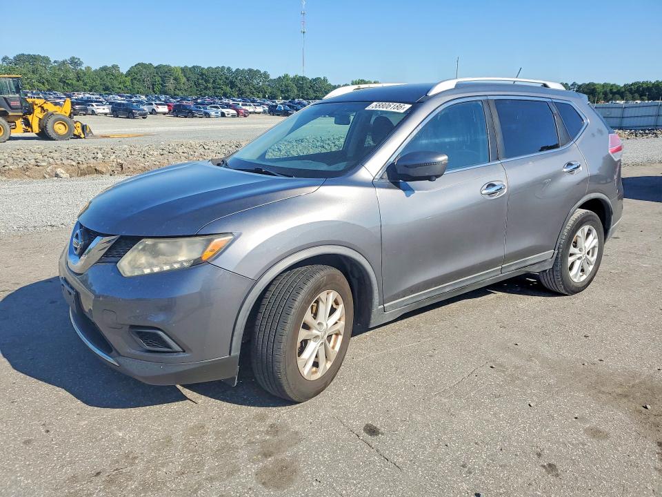 2016 Nissan Rogue VIN KNMAT2MV8GP653853 COPART salvage auction — MECHANICAL, Nc - Dealer Only Clean Title, sold $900 on 2026-07-09 (photo 1)
