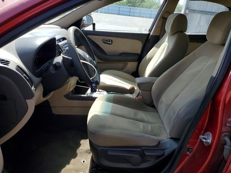 2010 Hyundai Elantra VIN KMHDU4AD3AU843890 COPART salvage auction — FRONT END, Ca - Salvage Certificate, sold $825 on 2026-07-20 (photo 7)