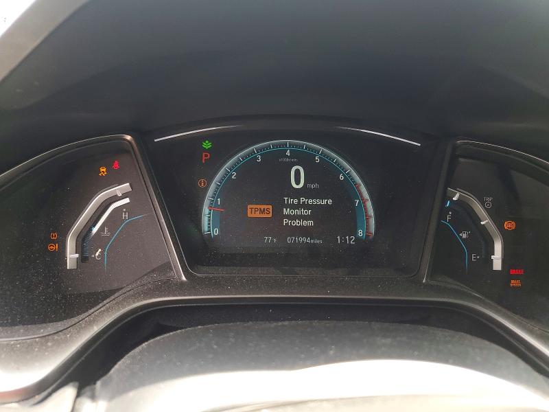 2017 Honda Civic VIN SHHFK7H51HU224211 COPART salvage auction — REAR END, Nc - Salvage Certificate Of Title, sold $2,100 on 2026-07-30 (photo 9)