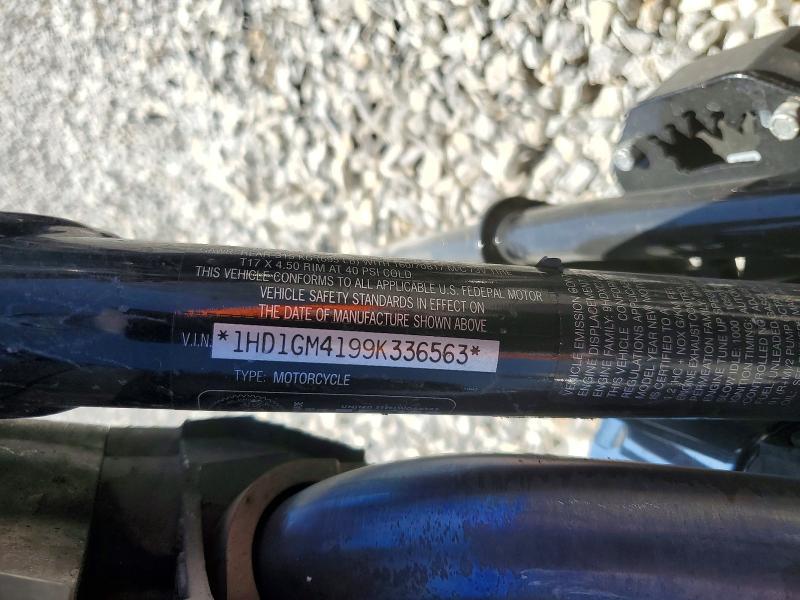 2009 Harley-davidson Super-glide VIN 1HD1GM4199K336563 COPART salvage auction — SIDE, NV - SALVAGE TITLE, sold $925 on 2026-07-02 (photo 8)