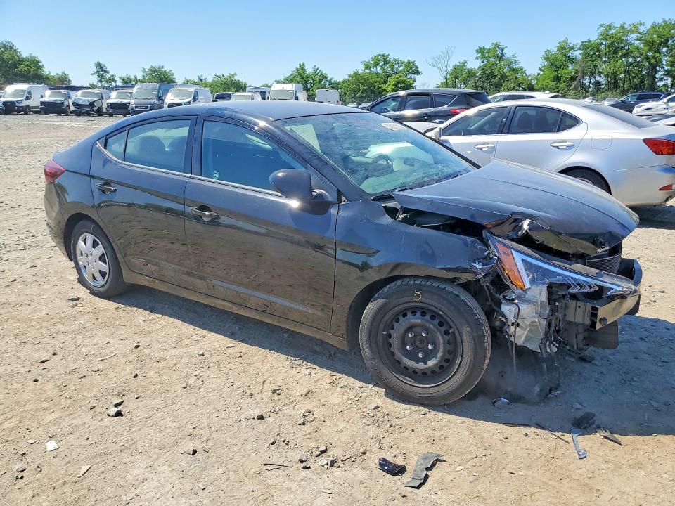 2019 Hyundai Elantra VIN KMHD74LFXKU756043 COPART salvage auction — FRONT END, MD - CERT OF SALVAGE > 75% DAMAGE, sold $1,200 on 2026-07-28 (photo 4)