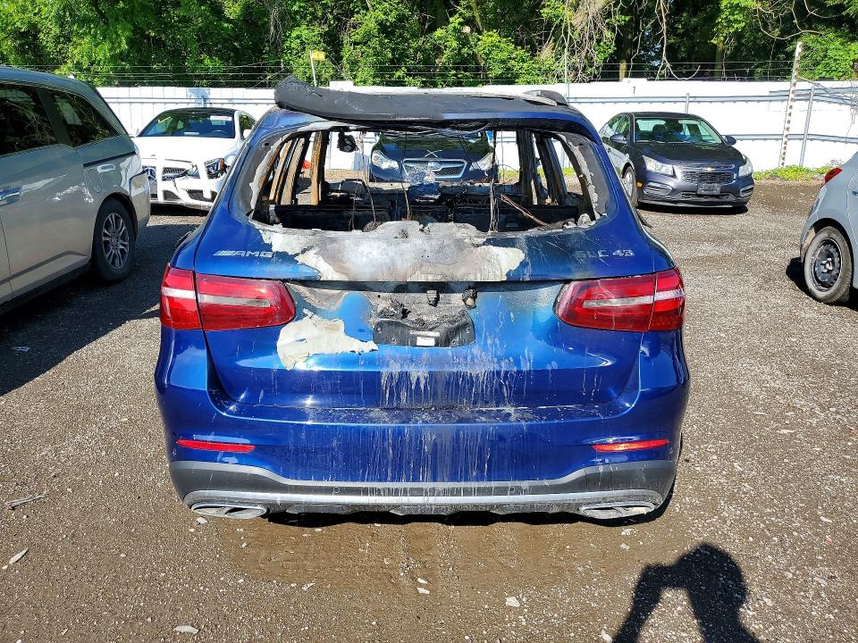 2019 Mercedes-benz Glc class VIN WDC0G6EB4KF666006 COPART salvage auction — BURN, On - Permit Irrepairable, sold $475 on 2026-07-02 (photo 6)