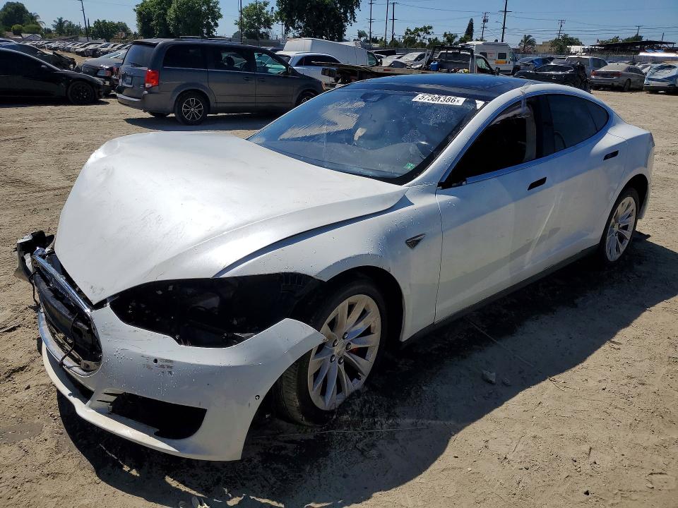 2016 Tesla Model s VIN 5YJSA1E40GF134171 COPART salvage auction — FRONT END, Ca - Salvage Certificate (P), sold $675 on 2026-07-27 (photo 1)
