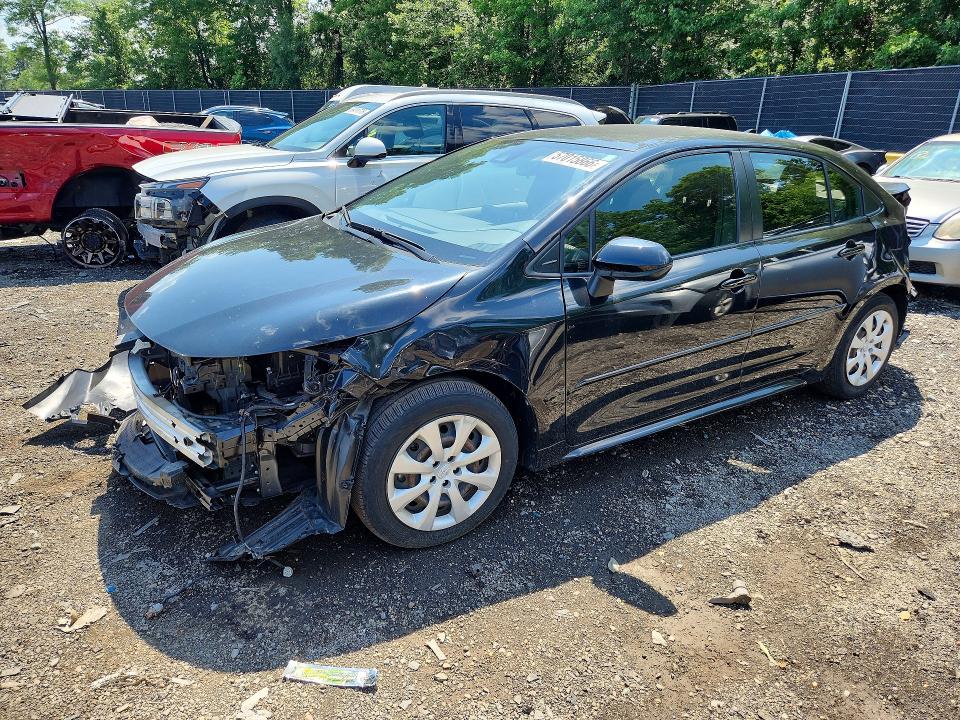 2021 Toyota Corolla VIN JTDEPMAE1MJ142330 COPART salvage auction — FRONT END, Md - Cert Of Salvage > 75% Damage, sold $3,000 on 2026-07-07 (photo 1)