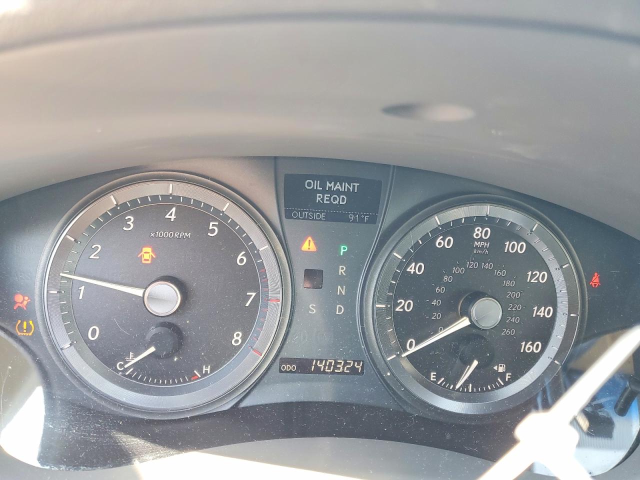 2008 Lexus ES 350 VIN JTHBJ46G682261066 COPART salvage auction — Side, TN - SALVAGE CERTIFICATE, sold $875 on 2026-06-23 (photo 9)