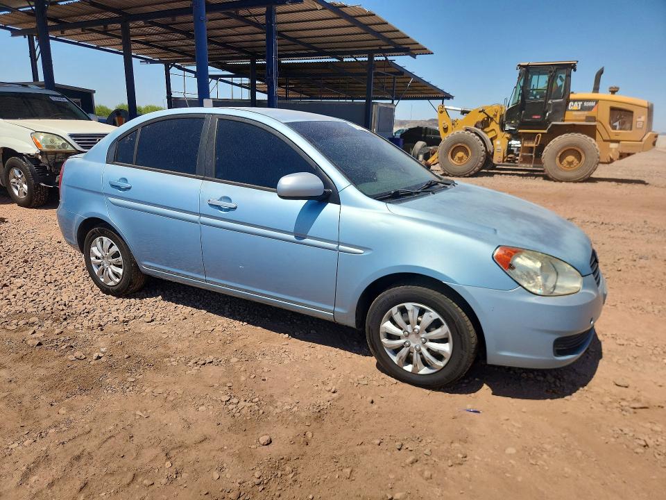 2010 Hyundai Accent VIN KMHCN4AC1AU486435 COPART salvage auction — REAR END, Az - Cert Of Title - Salvage, sold $875 on 2026-07-14 (photo 4)
