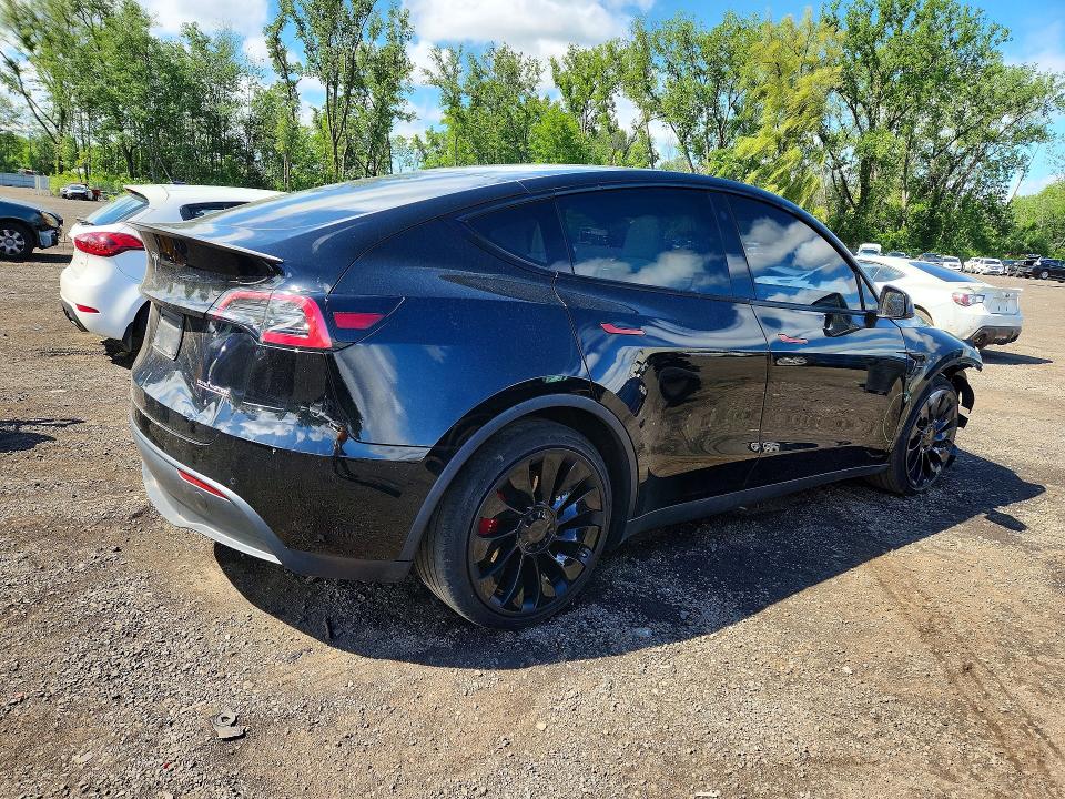 2022 Tesla Model y VIN 7SAYGDEF0NF397580 COPART salvage auction — FRONT END, Ct - Cert Of Title-Salvage, sold $4,100 on 2026-07-24 (photo 3)
