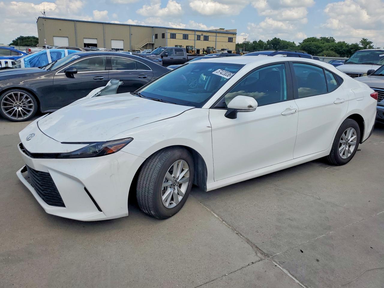 2025 Toyota Camry VIN 4T1DAACK0SU565308 COPART salvage auction — Front End, TX - SALVAGE VEHICLE TITLE, sold $13,500 on 2026-07-09 (photo 1)