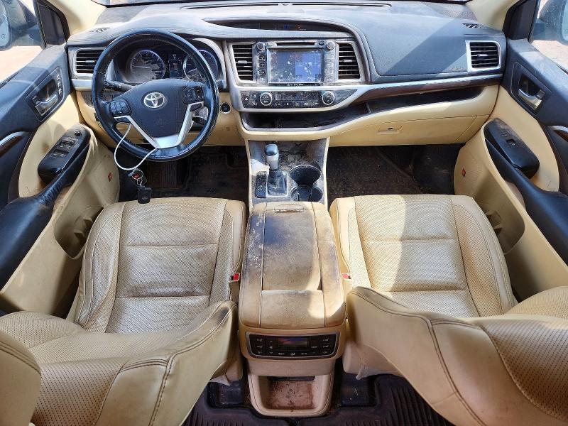 2016 Toyota Highlander VIN 5TDDKRFH6GS230355 COPART salvage auction — REAR END, OK - CERT OF TITLE-SALVAGE, sold $2,400 on 2026-07-28 (photo 8)
