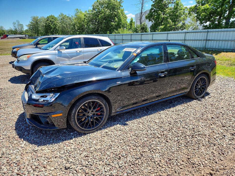2019 Audi A4 VIN WAUENAF43KA109151 COPART salvage auction — FRONT END, Ny - Mv-907A Salvage Certificate, sold $4,450 on 2026-07-22 (photo 1)