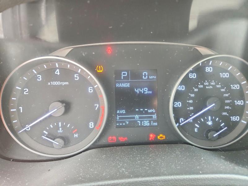 2017 Hyundai Elantra VIN KMHD74LF1HU402002 COPART salvage auction — FRONT END, Fl - Cert Of Title-Rebuilt (P), sold $975 on 2026-07-07 (photo 9)