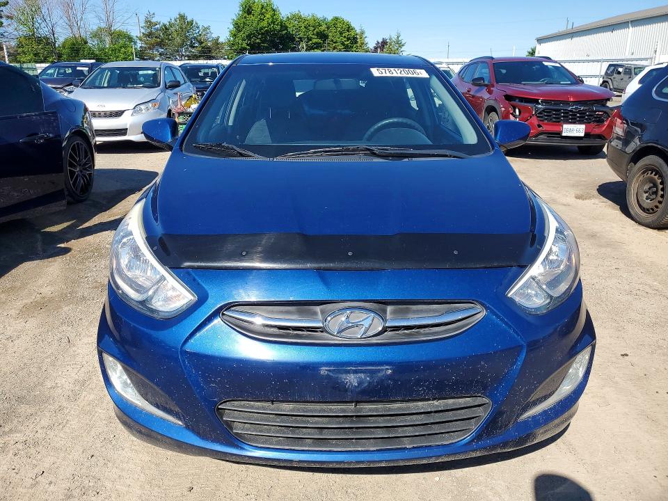 2016 Hyundai Accent VIN KMHCT5AE3GU270365 COPART salvage auction — REAR END, On - Permit Salvage, sold $1,550 on 2026-07-21 (photo 5)