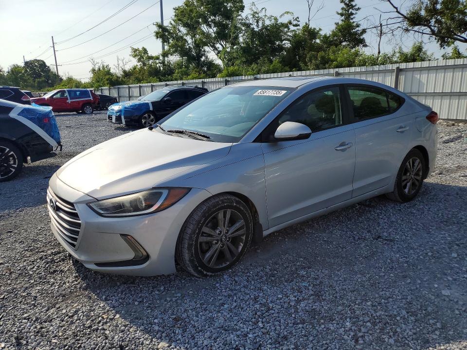 2017 Hyundai Elantra VIN KMHD84LF8HU407288 COPART salvage auction — REAR END, Fl - Cert Of Title Slvg Rebuildable, sold $2,250 on 2026-07-10 (photo 1)