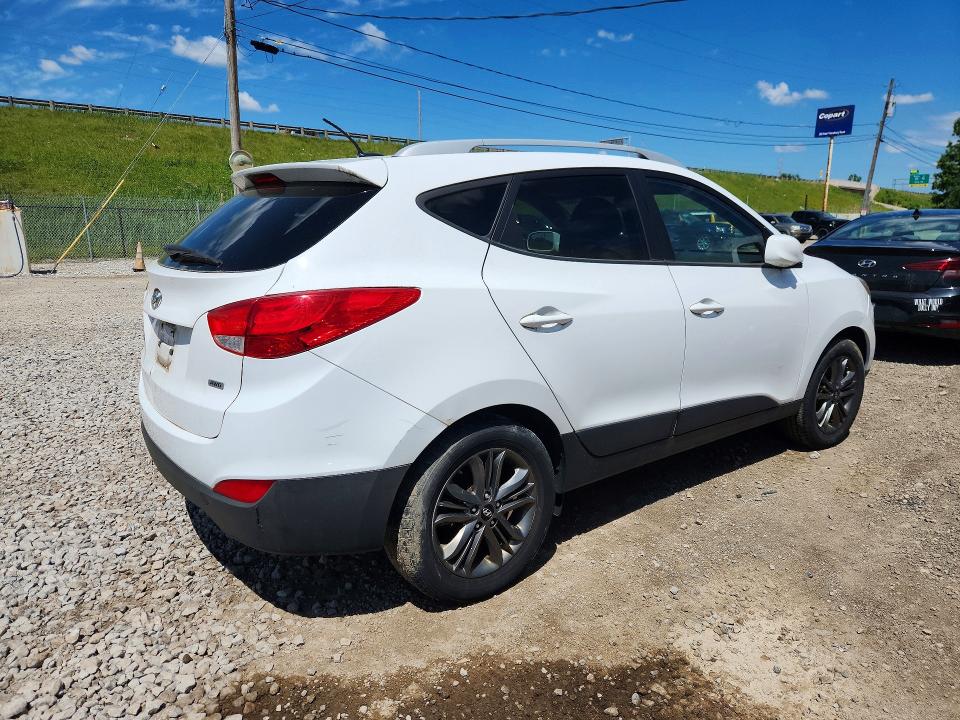 2014 Hyundai VIN KM8JUCAG6EU875388 COPART salvage auction — NORMAL WEAR, Oh - Certificate Of Title, sold $925 on 2026-07-08 (photo 3)
