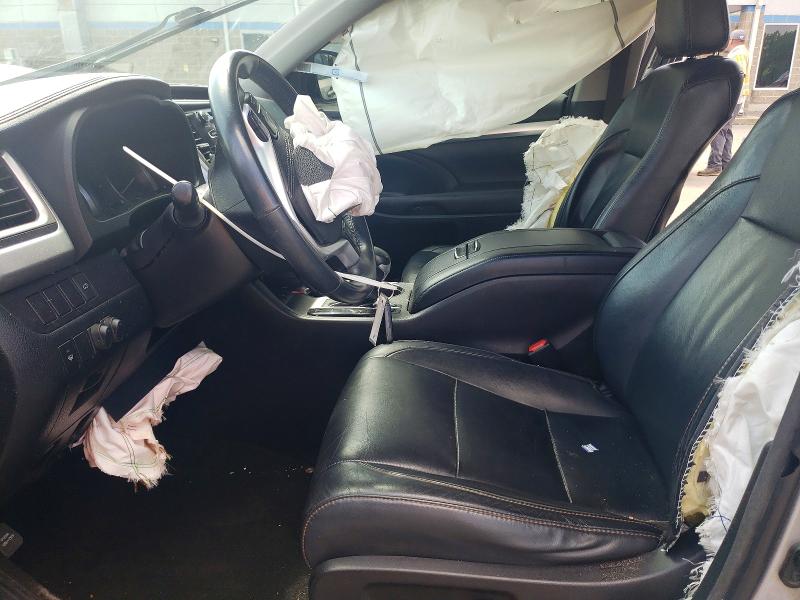 2016 Toyota Highlander VIN 5TDJKRFH7GS301050 COPART salvage auction — FRONT END, Ct - Cert Of Title-Salvage, sold $3,600 on 2026-07-17 (photo 7)