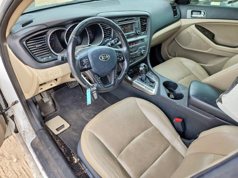 2013 Kia Optima VIN 5XXGN4A70DG182855 COPART salvage auction — FRONT END, Tx - Salvage Vehicle Title, sold $300 on 2026-07-16 (photo 8)