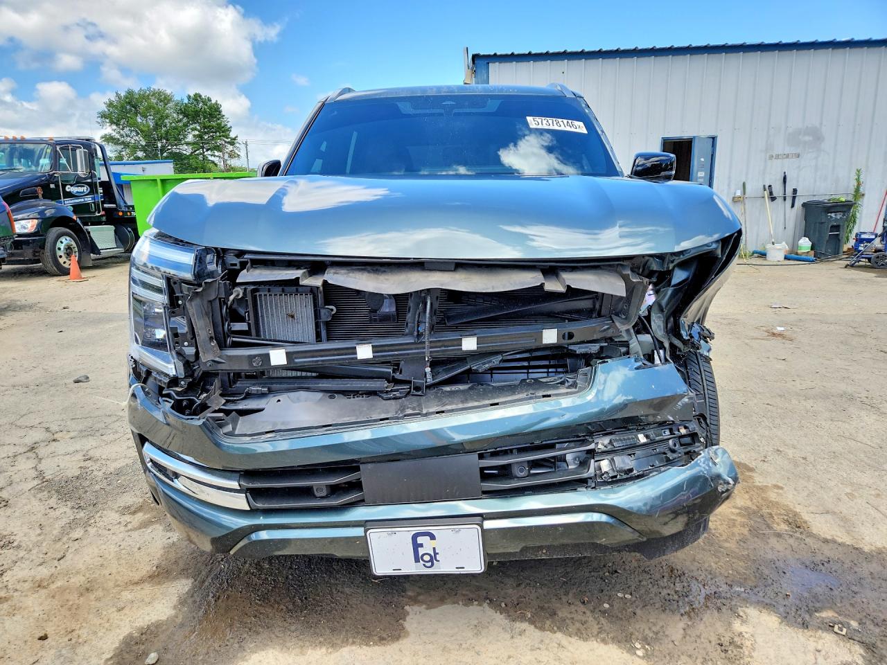 2025 Nissan Armada VIN JN8AY3BA9S9001381 COPART salvage auction — Front End, St - Salvage Title, sold $27,750 on 2026-09-24 (photo 5)