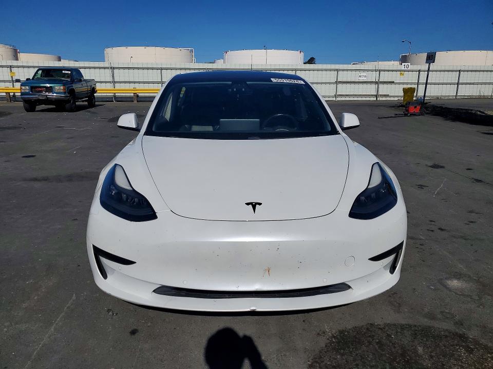 2021 Tesla Model 3 VIN 5YJ3E1EB3MF002511 COPART salvage auction — REAR END, Ca - Salvage Certificate, sold $3,400 on 2026-07-06 (photo 5)