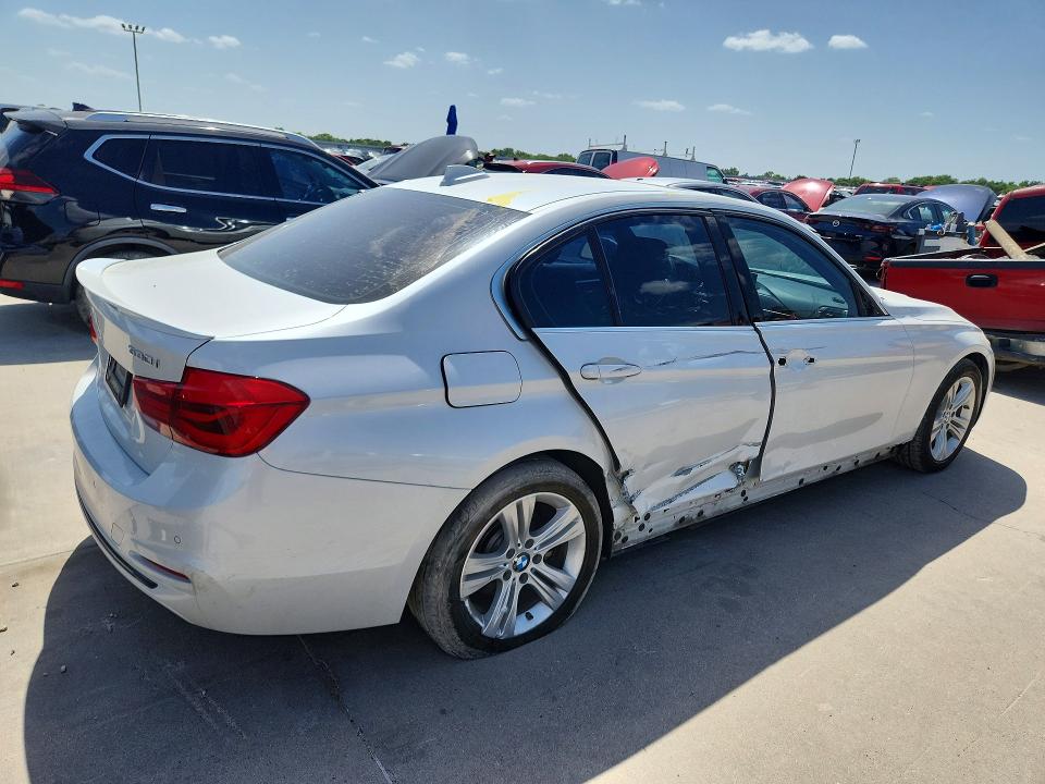 2017 BMW 3er VIN WBA8B9G54HNU48482 COPART salvage auction — SIDE, TX - SALVAGE VEHICLE TITLE (P), sold $3,150 on 2026-07-16 (photo 3)
