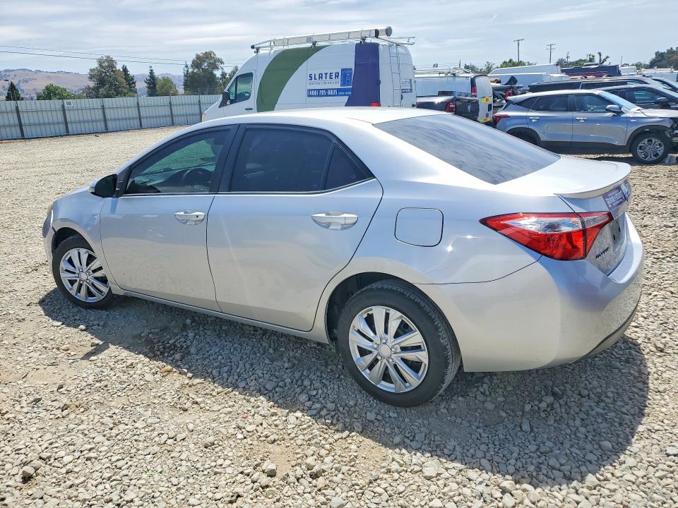 2014 Toyota Corolla VIN 5YFBURHE0EP130911 COPART salvage auction — SIDE, CA - SALVAGE CERTIFICATE, sold $1,700 on 2026-07-21 (photo 2)
