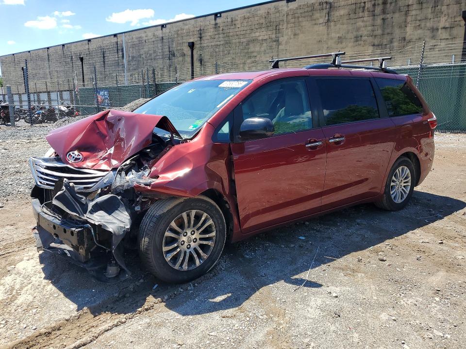 2015 Toyota VIN 5TDYK3DCXFS655159 COPART salvage auction — FRONT END, Va - Certificate Of Title, sold $1,600 on 2026-07-04 (photo 1)