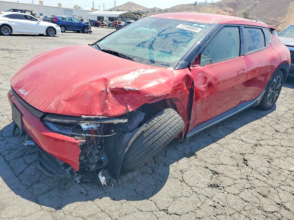 2024 Kia Ev6 VIN KNDC3DLC1R5186536 COPART salvage auction — FRONT END, Ca - Dis/Dlr/Exp Nonrepairable Cert (P), sold $4,300 on 2026-07-09 (photo 1)