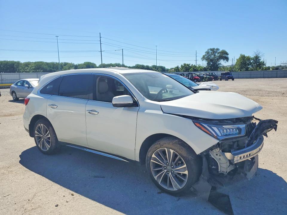 2017 Acura Mdx VIN 5J8YD4H53HL005347 COPART salvage auction — FRONT END, Ia - Salvage W/Salvage History, sold $80 on 2026-07-24 (photo 4)