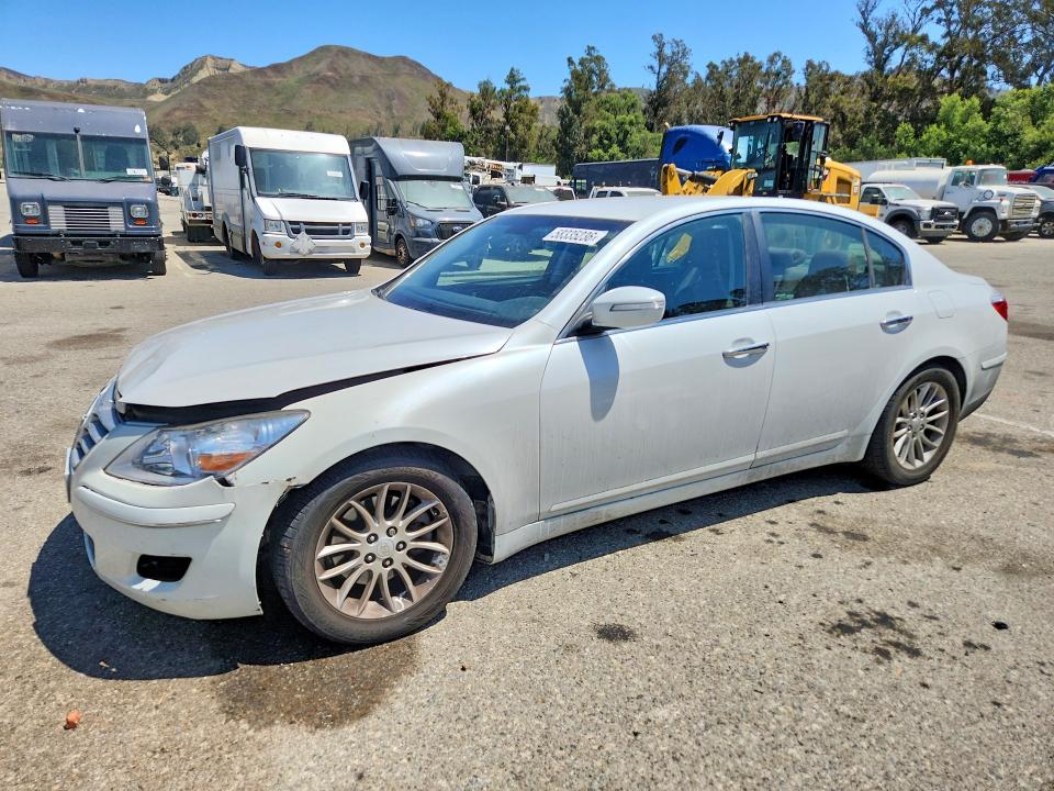 2011 Hyundai Genesis VIN KMHGC4DE0BU115790 COPART salvage auction — FRONT END, Ca - Salvage Certificate, sold $875 on 2026-07-21 (photo 1)
