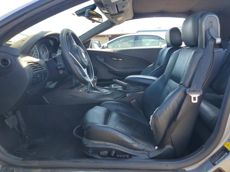 2007 BMW 6 series VIN WBAEK13567CN80616 COPART salvage auction — MINOR DENT/SCRATCHES, CA - DIS/DLR/EXP ONLY CLEAN TITLE (P), sold $500 on 2026-07-20 (photo 7)