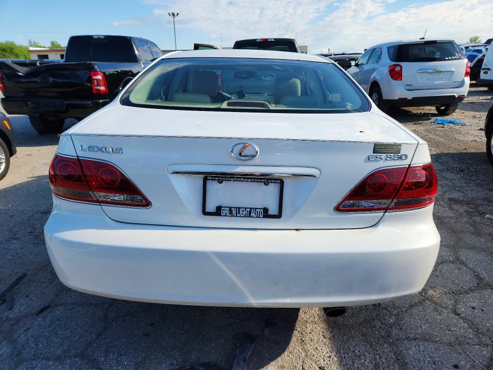 2005 Lexus ES VIN JTHBA30G555105162 COPART salvage auction — FRONT END, In - Cert Of Title-Salvage Title, sold $675 on 2026-07-21 (photo 6)