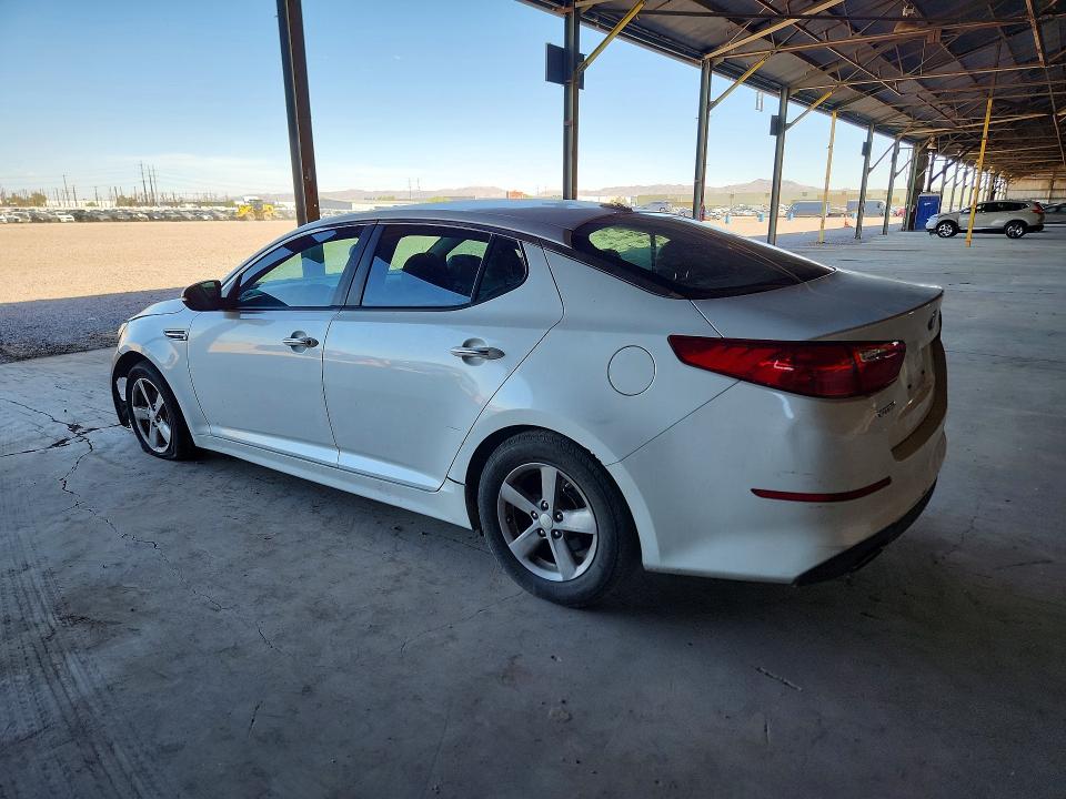 2015 Kia Optima VIN KNAGM4A72F5562948 COPART salvage auction — FRONT END, AZ - CERTIFICATE OF TITLE, sold $775 on 2026-07-13 (photo 2)
