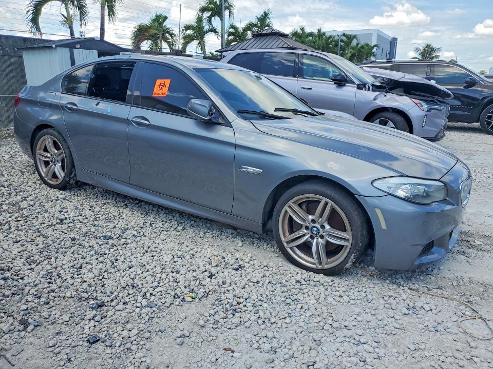 2013 BMW 5 series VIN WBAFR9C50DDX79875 COPART salvage auction — SIDE, Tx - Certificate Of Title, sold $1,350 on 2026-07-07 (photo 4)