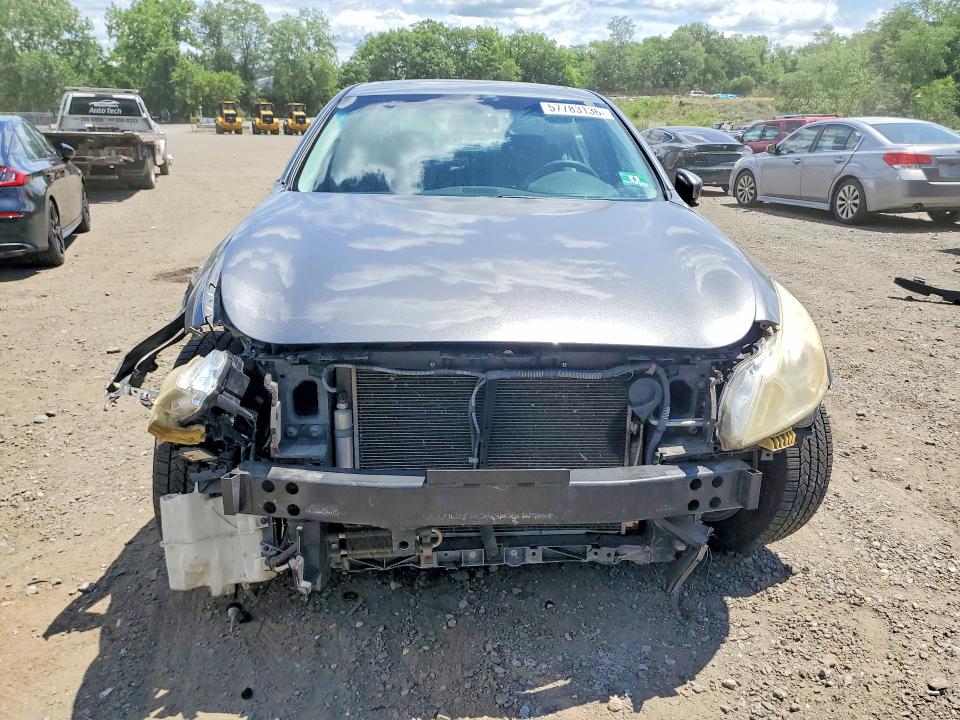 2010 Infiniti G37 VIN JN1CV6AR7AM454676 COPART salvage auction — FRONT END, Ny - Mv-907A Salvage Certificate, sold $425 on 2026-07-07 (photo 5)