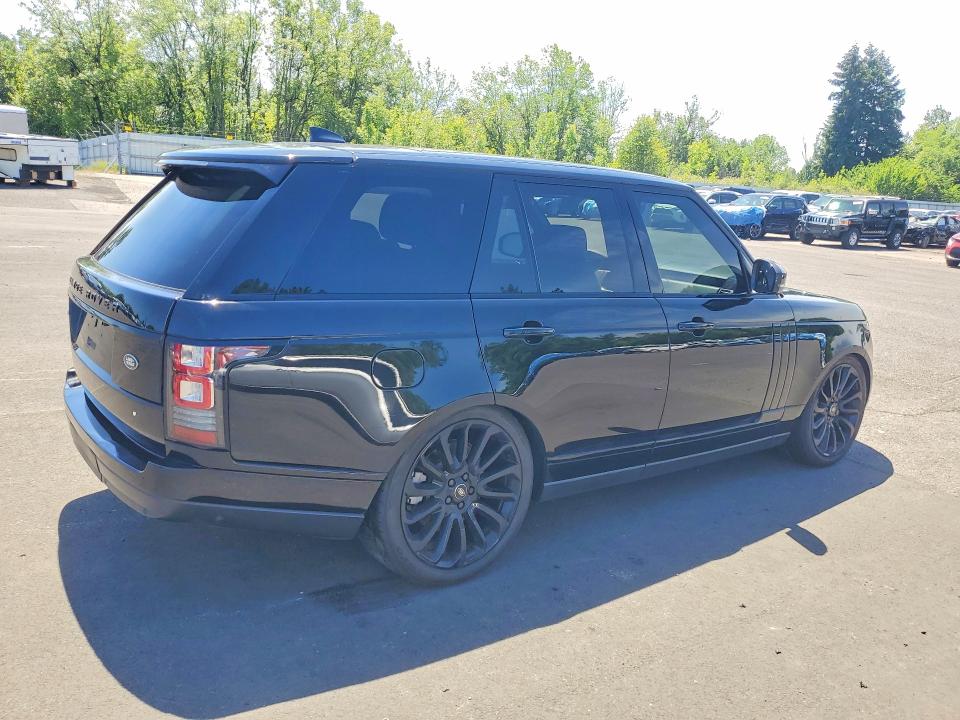 2017 Land rover RANGE ROVER VIN SALGS2FE9HA330077 COPART salvage auction — NORMAL WEAR, Or - Salvage Title Certificate, sold $6,300 on 2026-07-27 (photo 3)